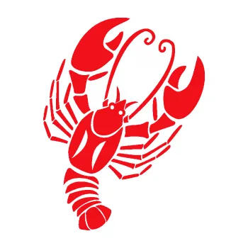 Samolepící dekorace SAMOLEPKA Rak 005 pravá (10 - červená) NA AUTO, NÁLEPKA, FÓLIE, POLEP, TUNING, VLASTNÍ TEXT, TISK, AUTOSAMOLEPKY.cz, POLEPY, OBRÁZEK, LOGO, SAMOLEPKY