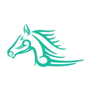 Samolepící dekorace Kůň 081 levá hlava tattoo (25 - tyrkysová) SAMOLEPKA NA AUTO, NÁLEPKA, FÓLIE, POLEP, TUNING, VLASTNÍ TEXT, TISK, AUTOSAMOLEPKY.cz, POLEPY, OBRÁZEK, LOGO, 3D STICKERS