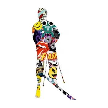 Samolepicí dekorace na vozidlo Lyžař 008 pravá (83 - Sticker bomb) SAMOLEPKA NA AUTO, NÁLEPKA, FÓLIE, POLEP, TUNING, VLASTNÍ TEXT, TISK, AUTOSAMOLEPKY.cz, POLEPY, OBRÁZEK, LOGO, 3D STICKERS