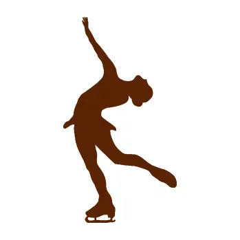 Polep vozidla SAMOLEPKA Krasobruslení 004 levá krasobruslařka (15 - hnědá) NA AUTO, NÁLEPKA, FÓLIE, POLEP, TUNING, VLASTNÍ TEXT, TISK, AUTOSAMOLEPKY.cz, POLEPY, OBRÁZEK, LOGO, SAMOLEPKY