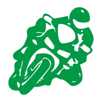 Samolepící dekorace SAMOLEPKA Motorkář 013 pravá (12 - zelená) NA AUTO, NÁLEPKA, FÓLIE, POLEP, TUNING, VLASTNÍ TEXT, TISK, AUTOSAMOLEPKY.cz, POLEPY, OBRÁZEK, LOGO, SAMOLEPKY