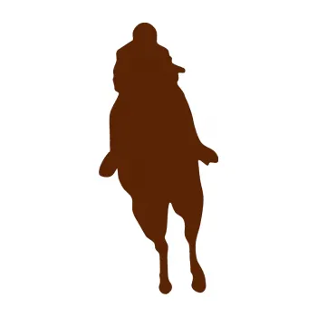 Samolepící dekorace SAMOLEPKA Kůň 018 levá s jezdcem (15 - hnědá) NA AUTO, NÁLEPKA, FÓLIE, POLEP, TUNING, VLASTNÍ TEXT, TISK, AUTOSAMOLEPKY.cz, POLEPY, OBRÁZEK, LOGO, SAMOLEPKY