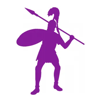 Polep vozidla SAMOLEPKA Římský voják levá (14 - fialová) NA AUTO, NÁLEPKA, FÓLIE, POLEP, TUNING, VLASTNÍ TEXT, TISK, AUTOSAMOLEPKY.cz, POLEPY, OBRÁZEK, LOGO, SAMOLEPKY