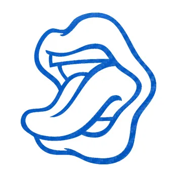 Samolepící dekorace Pusa 003 levá s vypláznutým jazykem (57 - 3D karbon modrý) SAMOLEPKA NA AUTO, NÁLEPKA, FÓLIE, POLEP, TUNING, VLASTNÍ TEXT, TISK, AUTOSAMOLEPKY.cz, POLEPY, OBRÁZEK, LOGO, 3D STICKERS