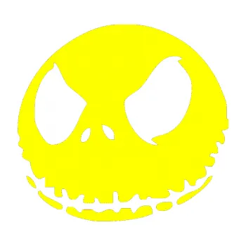 Samolepicí dekorace na vozidlo Halloween 010 levá (05 - žlutá citron) SAMOLEPKA NA AUTO, NÁLEPKA, FÓLIE, POLEP, TUNING, VLASTNÍ TEXT, TISK, AUTOSAMOLEPKY.cz, POLEPY, OBRÁZEK, LOGO, 3D STICKERS