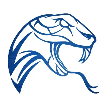 Samolepící dekorace SAMOLEPKA Cobra 002 pravá (65 - škrábaný kov modrý) NA AUTO, NÁLEPKA, FÓLIE, POLEP, TUNING, VLASTNÍ TEXT, TISK, AUTOSAMOLEPKY.cz, POLEPY, OBRÁZEK, LOGO, SAMOLEPKY