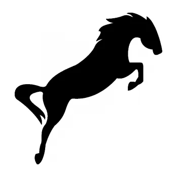 Samolepící dekorace SAMOLEPKA Kůň 072 pravá skok (01 - černá) NA AUTO, NÁLEPKA, FÓLIE, POLEP, TUNING, VLASTNÍ TEXT, TISK, AUTOSAMOLEPKY.cz, POLEPY, OBRÁZEK, LOGO, SAMOLEPKY