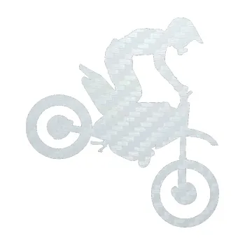 Samolepící dekorace SAMOLEPKA Motorka 015 pravá motokros (51 - 3D karbon bílý) NA AUTO, NÁLEPKA, FÓLIE, POLEP, TUNING, VLASTNÍ TEXT, TISK, AUTOSAMOLEPKY.cz, POLEPY, OBRÁZEK, LOGO, SAMOLEPKY