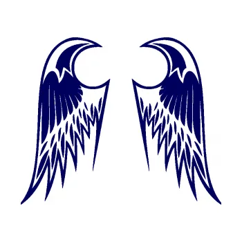 Samolepící dekorace SAMOLEPKA Křídla 006 (23 - tmavě modrá) NA AUTO, NÁLEPKA, FÓLIE, POLEP, TUNING, VLASTNÍ TEXT, TISK, AUTOSAMOLEPKY.cz, POLEPY, OBRÁZEK, LOGO, SAMOLEPKY