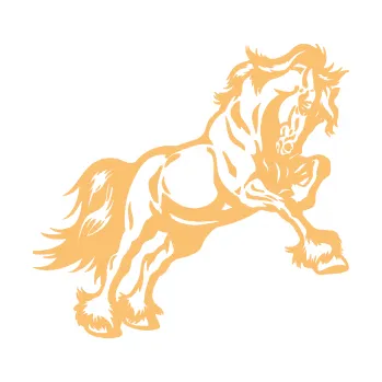 Samolepící dekorace SAMOLEPKA Kůň 055 pravá (08 - béžová) NA AUTO, NÁLEPKA, FÓLIE, POLEP, TUNING, VLASTNÍ TEXT, TISK, AUTOSAMOLEPKY.cz, POLEPY, OBRÁZEK, LOGO, SAMOLEPKY