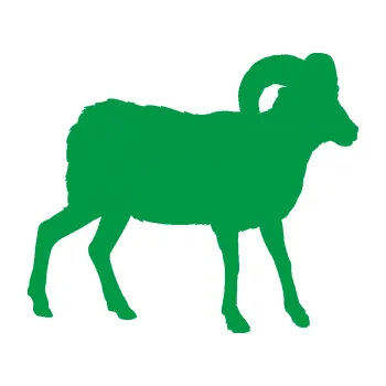 Samolepící dekorace SAMOLEPKA Kozel 004 pravá (12 - zelená) NA AUTO, NÁLEPKA, FÓLIE, POLEP, TUNING, VLASTNÍ TEXT, TISK, AUTOSAMOLEPKY.cz, POLEPY, OBRÁZEK, LOGO, SAMOLEPKY