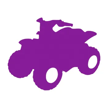 Samolepící dekorace SAMOLEPKA Čtyřkolka 001 levá (14 - fialová) NA AUTO, NÁLEPKA, FÓLIE, POLEP, TUNING, VLASTNÍ TEXT, TISK, AUTOSAMOLEPKY.cz, POLEPY, OBRÁZEK, LOGO, SAMOLEPKY