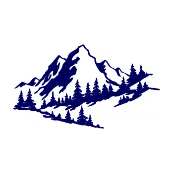 Samolepící dekorace SAMOLEPKA Krajina hory 007 pravá (23 - tmavě modrá) NA AUTO, NÁLEPKA, FÓLIE, POLEP, TUNING, VLASTNÍ TEXT, TISK, AUTOSAMOLEPKY.cz, POLEPY, OBRÁZEK, LOGO, SAMOLEPKY