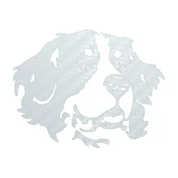 Polep vozidla SAMOLEPKA Pes 131 pravá bernský salašnický pes (51 - 3D karbon bílý) NA AUTO, NÁLEPKA, FÓLIE, POLEP, TUNING, VLASTNÍ TEXT, TISK, AUTOSAMOLEPKY.cz, POLEPY, OBRÁZEK, LOGO, SAMOLEPKY