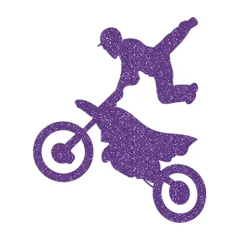 Samolepící dekorace SAMOLEPKA Motorka 036 levá motokros freestyle (87 - Ultra Metalic fialová) NA AUTO, NÁLEPKA, FÓLIE, POLEP, TUNING, VLASTNÍ TEXT, TISK, AUTOSAMOLEPKY.cz, POLEPY, OBRÁZEK, LOGO, SAMOLEPKY