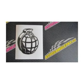 Polep vozidla SAMOLEPKA Granát pravá (10 - červená) NA AUTO, NÁLEPKA, FÓLIE, POLEP, TUNING, VLASTNÍ TEXT, TISK, AUTOSAMOLEPKY.cz, POLEPY, OBRÁZEK, LOGO, SAMOLEPKY