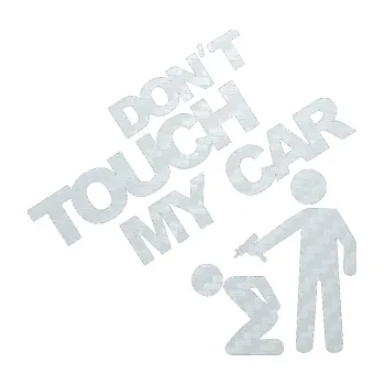 Polep vozidla SAMOLEPKA Dont touch my car 005 (51 - 3D karbon bílý) NA AUTO, NÁLEPKA, FÓLIE, POLEP, TUNING, VLASTNÍ TEXT, TISK, AUTOSAMOLEPKY.cz, POLEPY, OBRÁZEK, LOGO, SAMOLEPKY