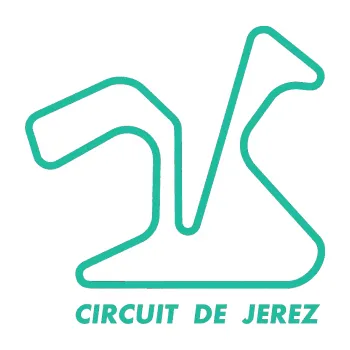 Samolepící dekorace Okruh Circuito de Jerez (25 - tyrkysová) SAMOLEPKA NA AUTO, NÁLEPKA, FÓLIE, POLEP, TUNING, VLASTNÍ TEXT, TISK, AUTOSAMOLEPKY.cz, POLEPY, OBRÁZEK, LOGO, 3D STICKERS