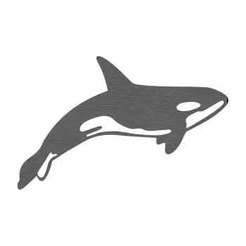 Samolepící dekorace Kosatka 001 pravá (62 - škrábaný titan) SAMOLEPKA NA AUTO, NÁLEPKA, FÓLIE, POLEP, TUNING, VLASTNÍ TEXT, TISK, AUTOSAMOLEPKY.cz, POLEPY, OBRÁZEK, LOGO, 3D STICKERS