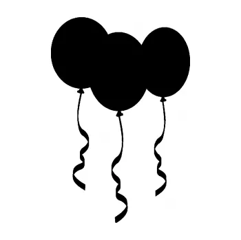 Samolepící dekorace SAMOLEPKA Balonky (01 - černá) NA AUTO, NÁLEPKA, FÓLIE, POLEP, TUNING, VLASTNÍ TEXT, TISK, AUTOSAMOLEPKY.cz, POLEPY, OBRÁZEK, LOGO, SAMOLEPKY