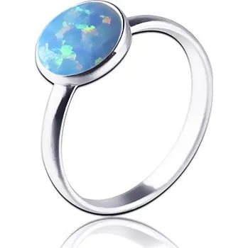 Prsten NUBIS® Stříbrný prsten s opálem - velikost 54 - NBP95-OP26-54