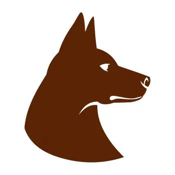 Polep vozidla Pes 059 pravá (15 - hnědá) SAMOLEPKA NA AUTO, NÁLEPKA, FÓLIE, POLEP, TUNING, VLASTNÍ TEXT, TISK, AUTOSAMOLEPKY.cz, POLEPY, OBRÁZEK, LOGO, 3D STICKERS