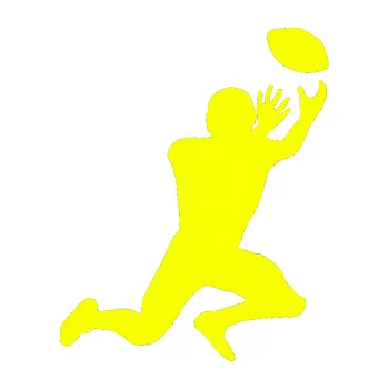 Autodoplněk Samolepka na auto Rugby 001 pravá (70 - Fluorescentní žlutá) NÁLEPKA, FÓLIE, POLEPY, TUNING, VLASTNÍ TEXT, TISK, AUTOSAMOLEPKY.cz, SAMOLEPKY, OBRÁZEK, LOGO, VÝROBA, PRODEJ