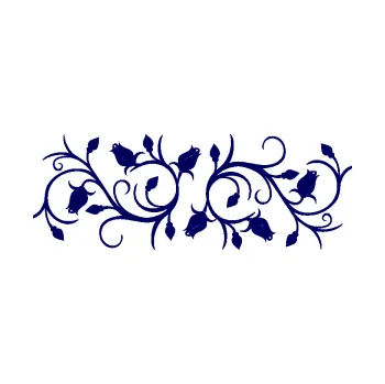 Samolepící dekorace SAMOLEPKA Květina dekor 010 levá růžičky (23 - tmavě modrá) NA AUTO, NÁLEPKA, FÓLIE, POLEP, TUNING, VLASTNÍ TEXT, TISK, AUTOSAMOLEPKY.cz, POLEPY, OBRÁZEK, LOGO, SAMOLEPKY