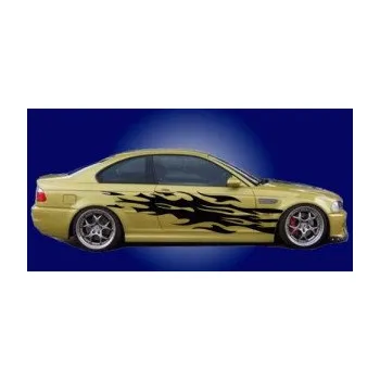 Polep vozidla SAMOLEPKA Samolepka na bok plameny 010 (64 - škrábaný kov zlatý) NA AUTO, NÁLEPKA, FÓLIE, POLEP, TUNING, VLASTNÍ TEXT, TISK, AUTOSAMOLEPKY.cz, POLEPY, OBRÁZEK, LOGO, SAMOLEPKY