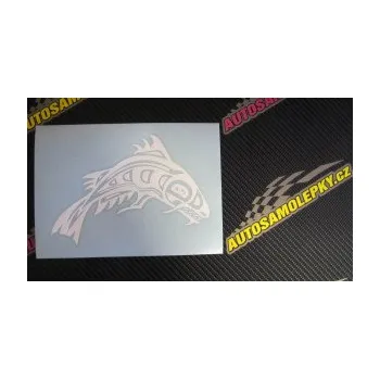 Polep vozidla SAMOLEPKA Ryba 007 pravá (10 - červená) NA AUTO, NÁLEPKA, FÓLIE, POLEP, TUNING, VLASTNÍ TEXT, TISK, AUTOSAMOLEPKY.cz, POLEPY, OBRÁZEK, LOGO, SAMOLEPKY