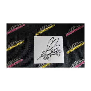 Samolepící dekorace SAMOLEPKA Komár 001 levá (17 - šedá) NA AUTO, NÁLEPKA, FÓLIE, POLEP, TUNING, VLASTNÍ TEXT, TISK, AUTOSAMOLEPKY.cz, POLEPY, OBRÁZEK, LOGO, SAMOLEPKY