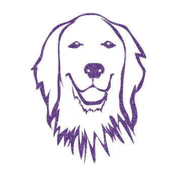 Polep vozidla SAMOLEPKA Pes 085 pravá Retrívr (87 - Ultra Metalic fialová) NA AUTO, NÁLEPKA, FÓLIE, POLEP, TUNING, VLASTNÍ TEXT, TISK, AUTOSAMOLEPKY.cz, POLEPY, OBRÁZEK, LOGO, SAMOLEPKY