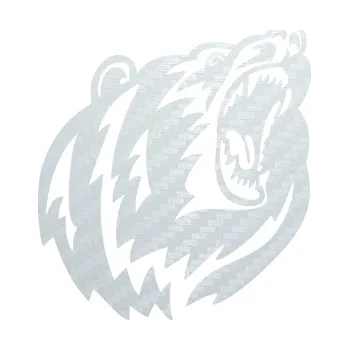 Samolepící dekorace SAMOLEPKA Medvěd 008 pravá (51 - 3D karbon bílý) NA AUTO, NÁLEPKA, FÓLIE, POLEP, TUNING, VLASTNÍ TEXT, TISK, AUTOSAMOLEPKY.cz, POLEPY, OBRÁZEK, LOGO, SAMOLEPKY