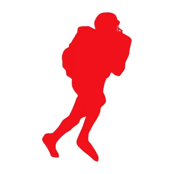 Polep vozidla SAMOLEPKA Americký fotbal 002 pravá (10 - červená) NA AUTO, NÁLEPKA, FÓLIE, POLEP, TUNING, VLASTNÍ TEXT, TISK, AUTOSAMOLEPKY.cz, POLEPY, OBRÁZEK, LOGO, SAMOLEPKY