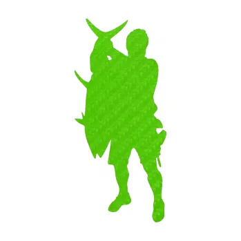 Polep vozidla SAMOLEPKA Rybář 003 levá (58 - 3D karbon zelený kawasaki) NA AUTO, NÁLEPKA, FÓLIE, POLEP, TUNING, VLASTNÍ TEXT, TISK, AUTOSAMOLEPKY.cz, POLEPY, OBRÁZEK, LOGO, SAMOLEPKY