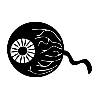 Samolepící dekorace SAMOLEPKA Halloween 020 pravá vydloublé oko (01 - černá) NA AUTO, NÁLEPKA, FÓLIE, POLEP, TUNING, VLASTNÍ TEXT, TISK, AUTOSAMOLEPKY.cz, POLEPY, OBRÁZEK, LOGO, SAMOLEPKY