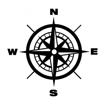 Samolepící dekorace SAMOLEPKA Kompas 001 (01 - černá) NA AUTO, NÁLEPKA, FÓLIE, POLEP, TUNING, VLASTNÍ TEXT, TISK, AUTOSAMOLEPKY.cz, POLEPY, OBRÁZEK, LOGO, SAMOLEPKY