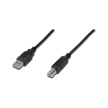 Datový kabel Digitus Připojovací kabel USB 2.0, typ A - B M / M, 5,0 m, černý AK-300105-050-S