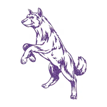 Polep vozidla SAMOLEPKA Pes 025 levá (87 - Ultra Metalic fialová) NA AUTO, NÁLEPKA, FÓLIE, POLEP, TUNING, VLASTNÍ TEXT, TISK, AUTOSAMOLEPKY.cz, POLEPY, OBRÁZEK, LOGO, SAMOLEPKY