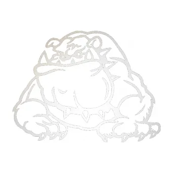 Polep vozidla SAMOLEPKA Buldog 001 levá pes (82 - odrazková reflexní bílá) NA AUTO, NÁLEPKA, FÓLIE, POLEP, TUNING, VLASTNÍ TEXT, TISK, AUTOSAMOLEPKY.cz, POLEPY, OBRÁZEK, LOGO, SAMOLEPKY