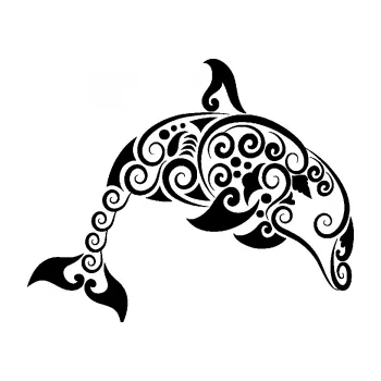 Samolepící dekorace SAMOLEPKA Interiér 015 pravá delfín (01 - černá) NA AUTO, NÁLEPKA, FÓLIE, POLEP, TUNING, VLASTNÍ TEXT, TISK, AUTOSAMOLEPKY.cz, POLEPY, OBRÁZEK, LOGO, SAMOLEPKY