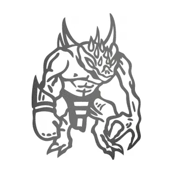 Samolepicí dekorace na vozidlo Bastard pravá (41 - grafitová metalíza) SAMOLEPKA NA AUTO, NÁLEPKA, FÓLIE, POLEP, TUNING, VLASTNÍ TEXT, TISK, AUTOSAMOLEPKY.cz, POLEPY, OBRÁZEK, LOGO, 3D STICKERS