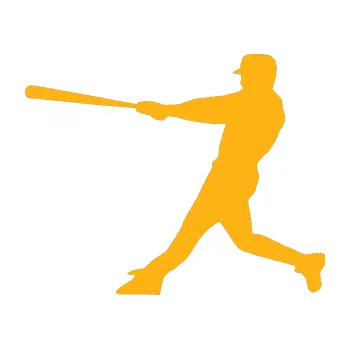 Samolepicí dekorace na vozidlo Baseball 004 levá (21 - světle oranžová) SAMOLEPKA NA AUTO, NÁLEPKA, FÓLIE, POLEP, TUNING, VLASTNÍ TEXT, TISK, AUTOSAMOLEPKY.cz, POLEPY, OBRÁZEK, LOGO, 3D STICKERS