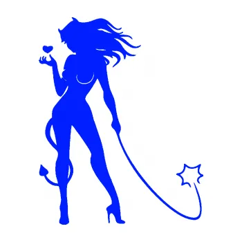 Polep vozidla Čertice 006 levá (19 - modrá dynamic) SAMOLEPKA NA AUTO, NÁLEPKA, FÓLIE, POLEP, TUNING, VLASTNÍ TEXT, TISK, AUTOSAMOLEPKY.cz, POLEPY, OBRÁZEK, LOGO, 3D STICKERS