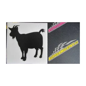 Samolepící dekorace SAMOLEPKA Koza 001 levá (10 - červená) NA AUTO, NÁLEPKA, FÓLIE, POLEP, TUNING, VLASTNÍ TEXT, TISK, AUTOSAMOLEPKY.cz, POLEPY, OBRÁZEK, LOGO, SAMOLEPKY