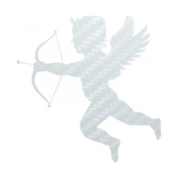 Samolepící dekorace SAMOLEPKA Amor 001 levá cupid andílek (51 - 3D karbon bílý) NA AUTO, NÁLEPKA, FÓLIE, POLEP, TUNING, VLASTNÍ TEXT, TISK, AUTOSAMOLEPKY.cz, POLEPY, OBRÁZEK, LOGO, SAMOLEPKY