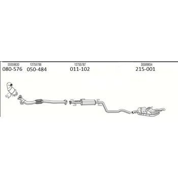 Filtr pevných částic filtr pevných částic BM Bosal 011-102