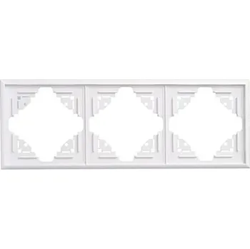 vypínač Trojrámeček E2 5001110030151 Lune bílý