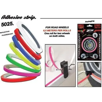 Samolepicí dekorace na vozidlo PROGRIP proužky na ráfky, s aplykátorem, barva zelená (6,2 metru) (PG5025GR) (5025-188)