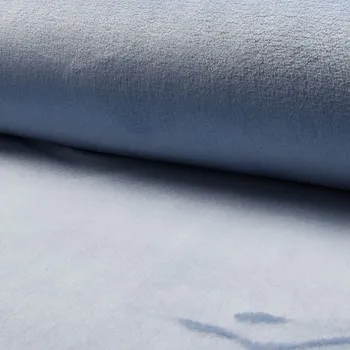 Coral fleece - wellsoft světle modrý dusty, š.145